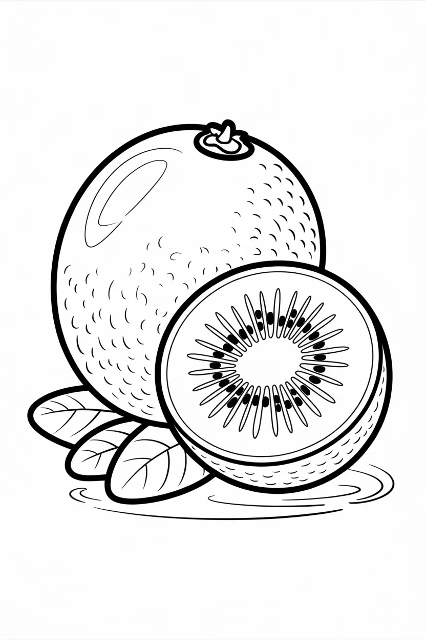 Kiwi coloring pages
