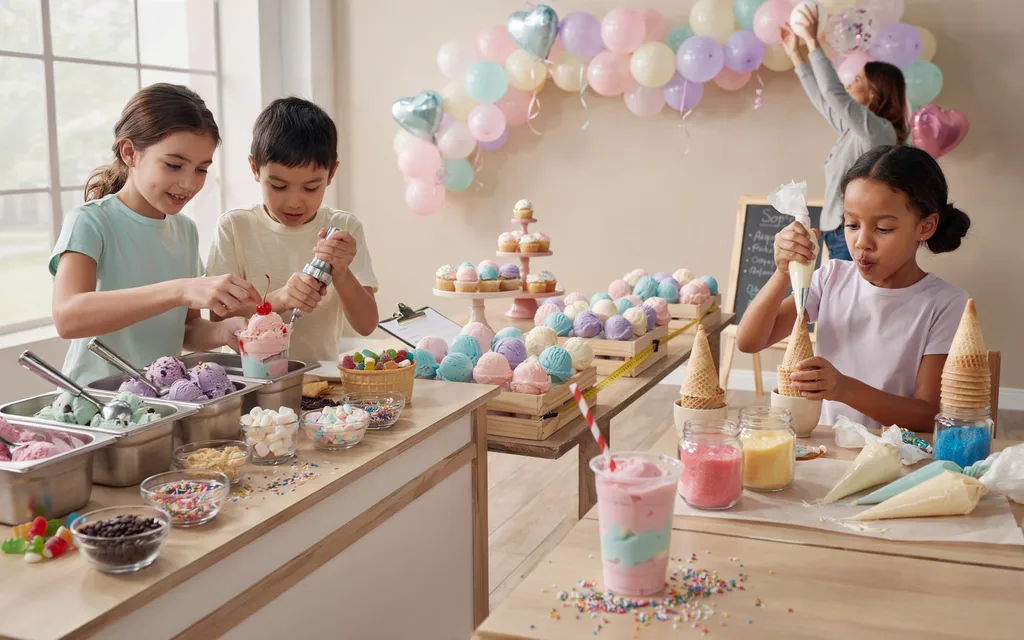 What Activities or Games Fit Well with an Ice Cream Party Theme?