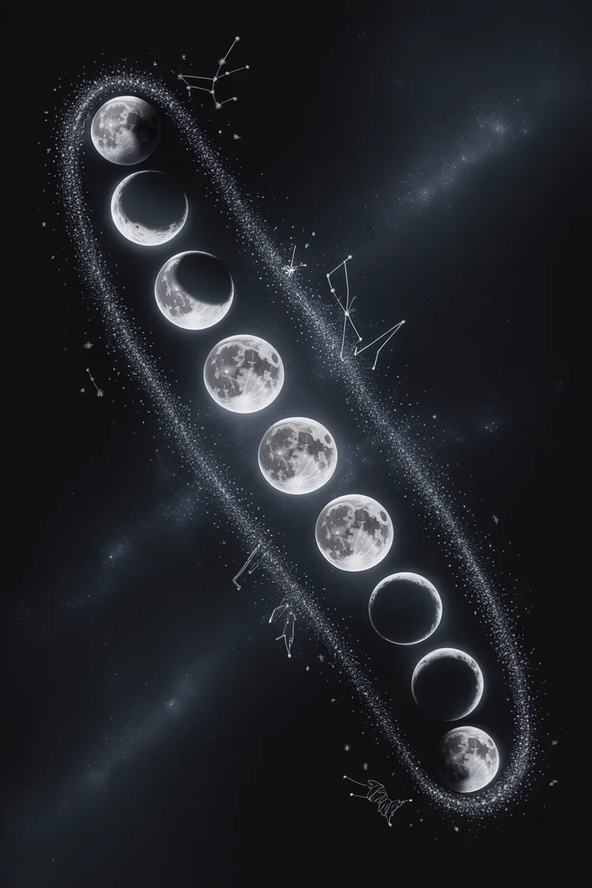 moon phases wallpaper