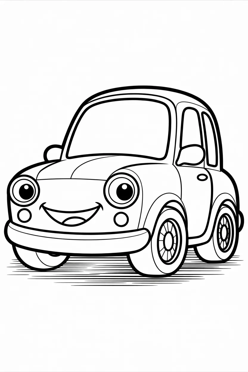6 Car coloring pages free printable
