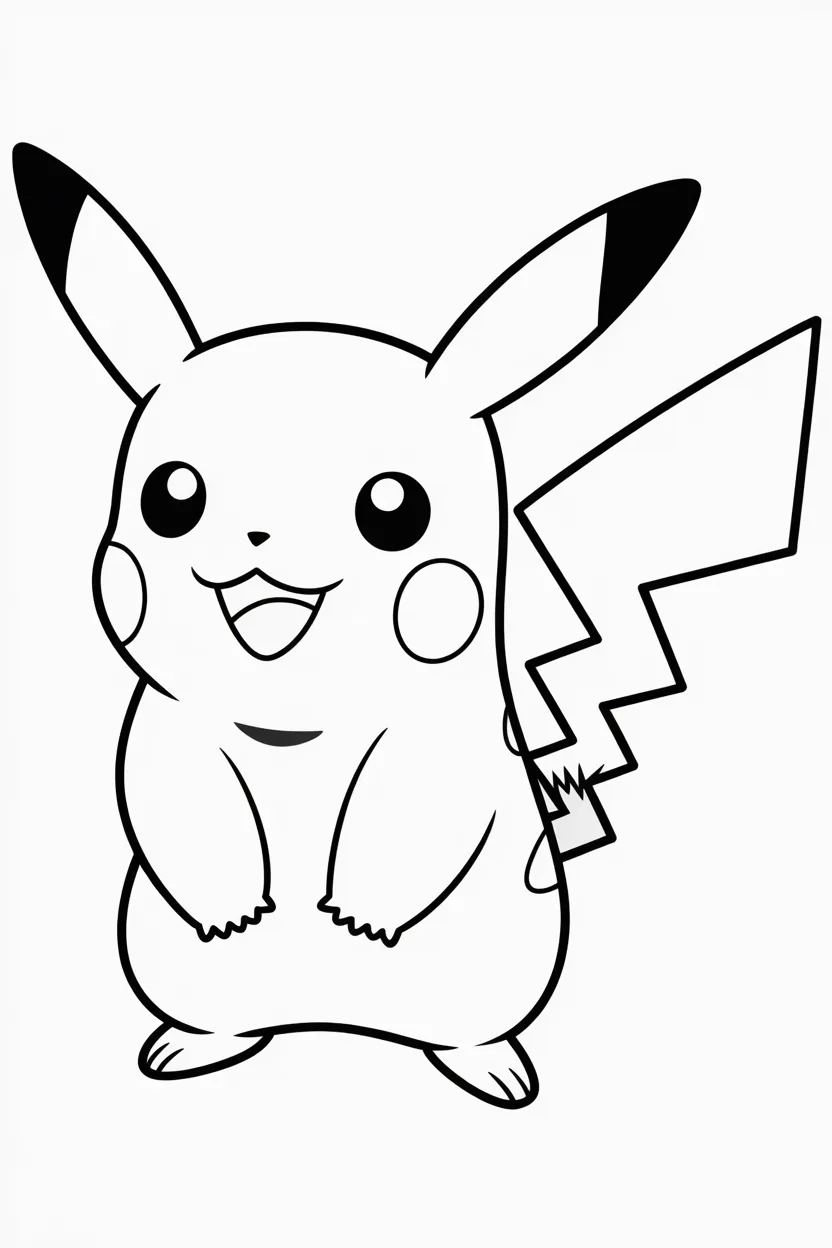 Pikachu Coloring Pages Free Printable