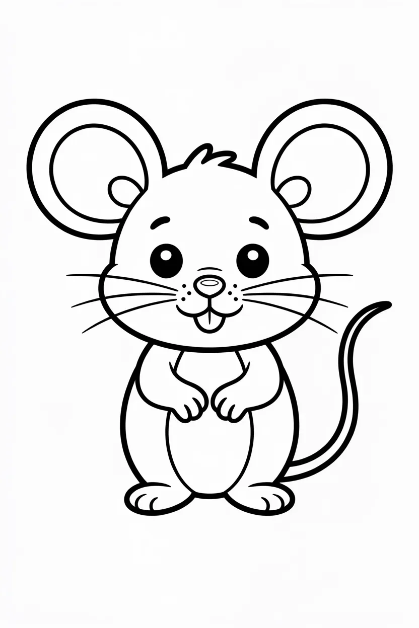 mouse coloring pages free printable