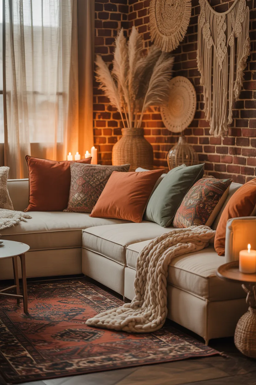Cozy Boho Living Room Ideas