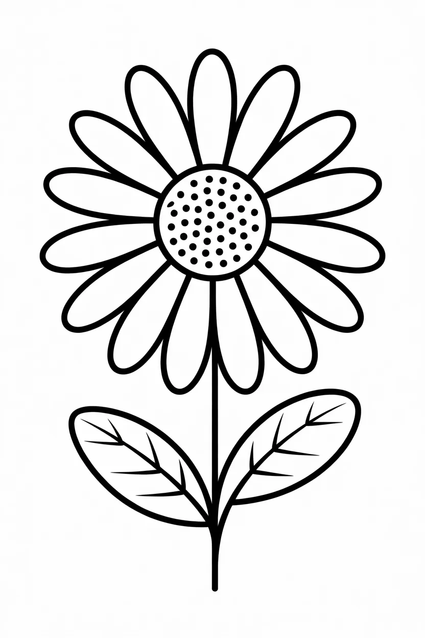 daisy flowers coloring pages free printable