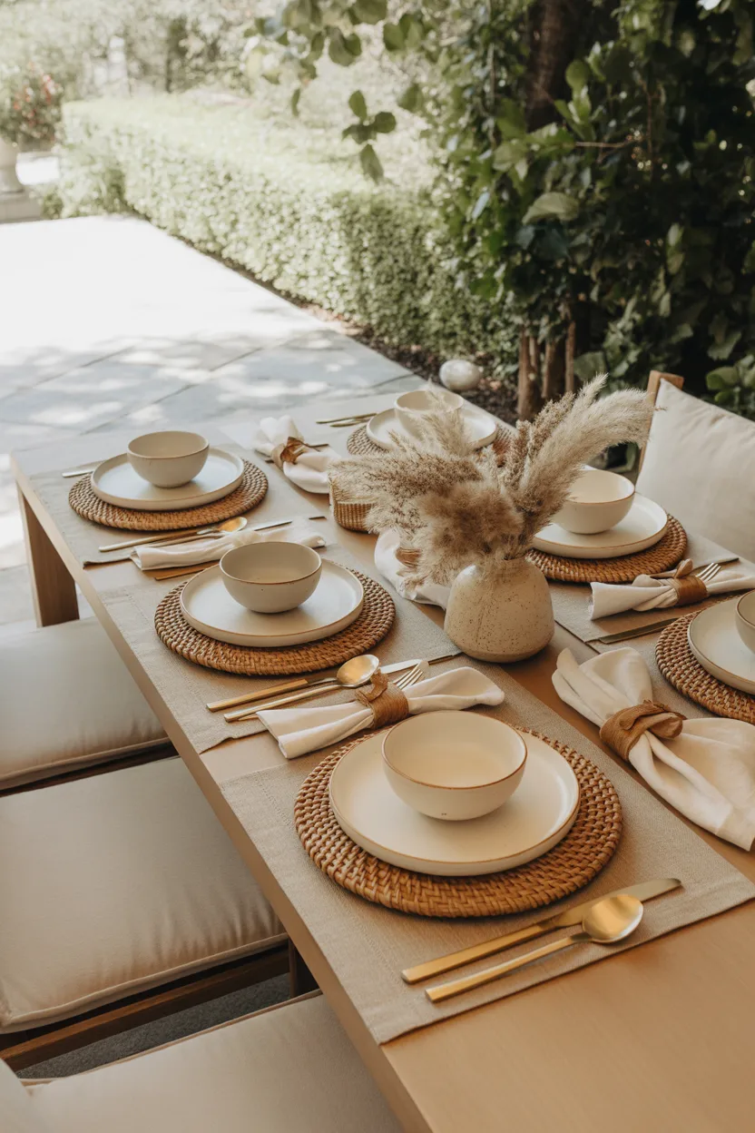 Outdoor Table Decor Ideas