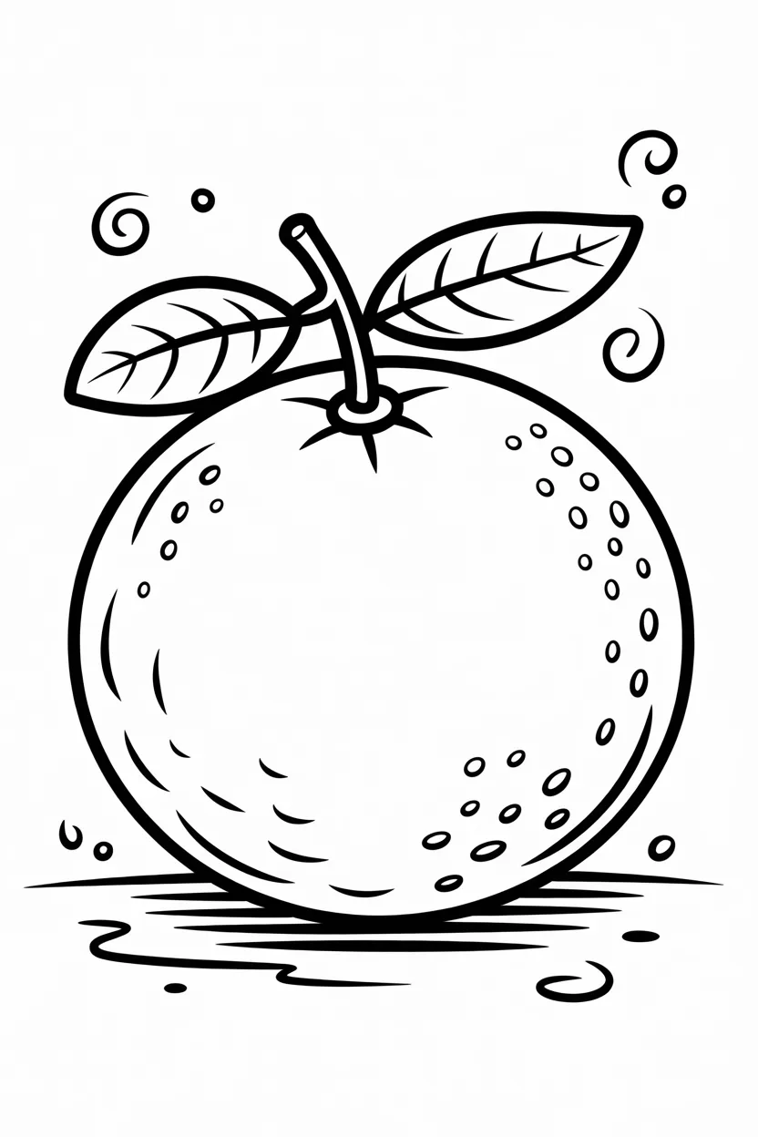 5 Tangerine coloring pages free printable
