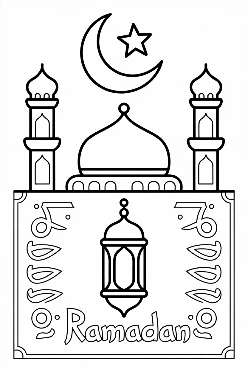 Ramadan Coloring Pages Free Printable