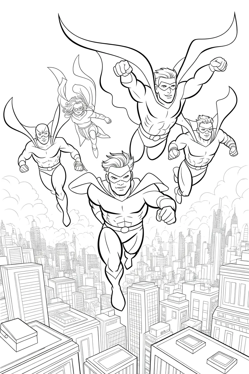 superhero squad coloring pages free printable