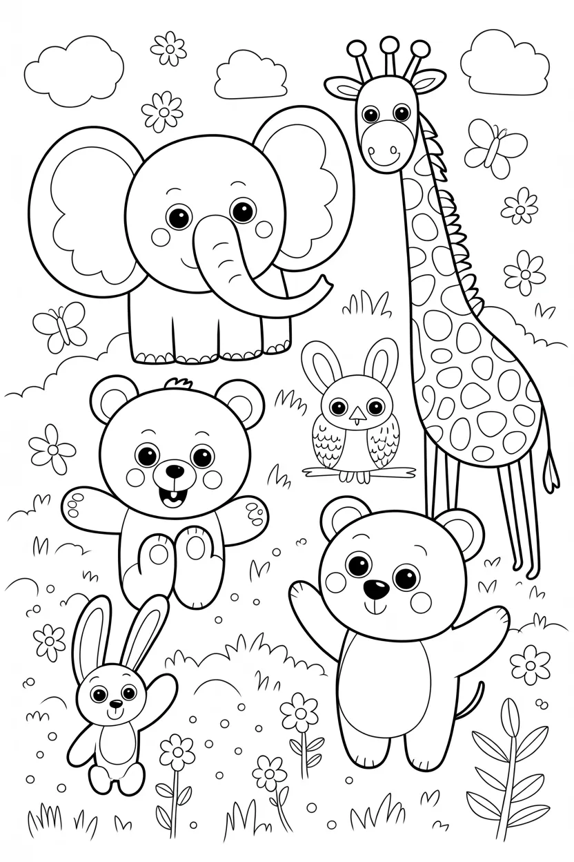 Animals coloring pages free printable