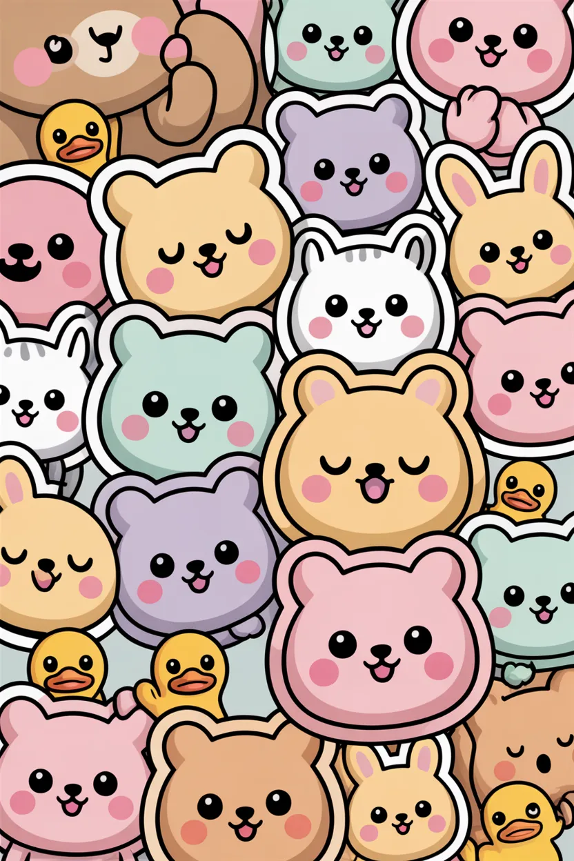 cute sticker sheets free printable