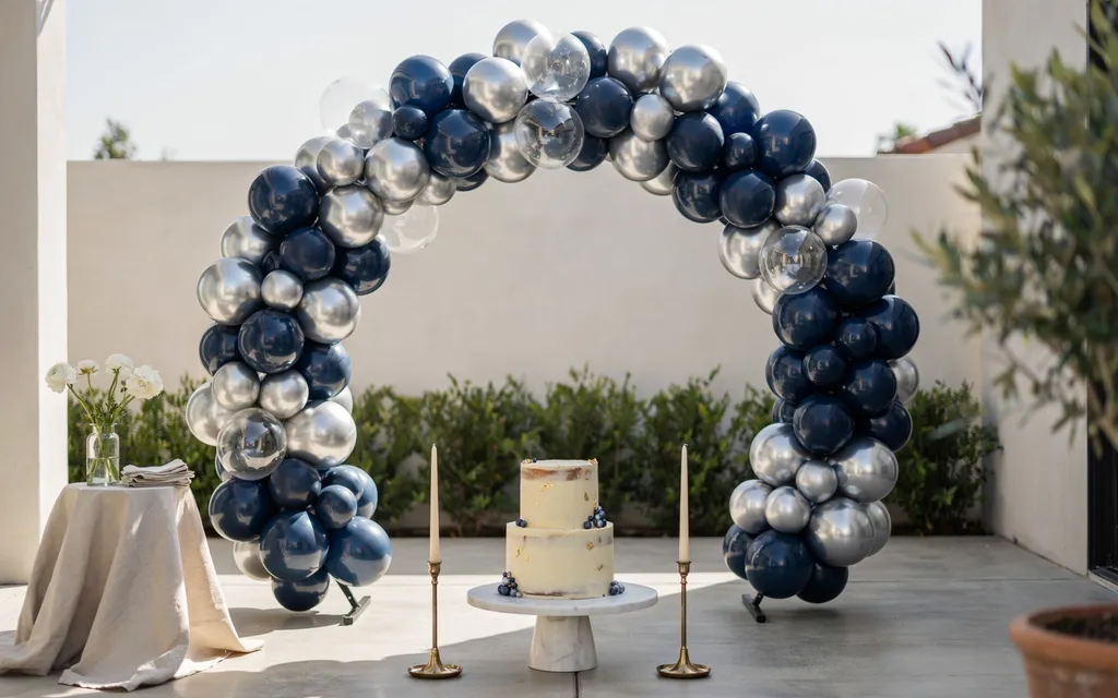 Metallic Blue Arch