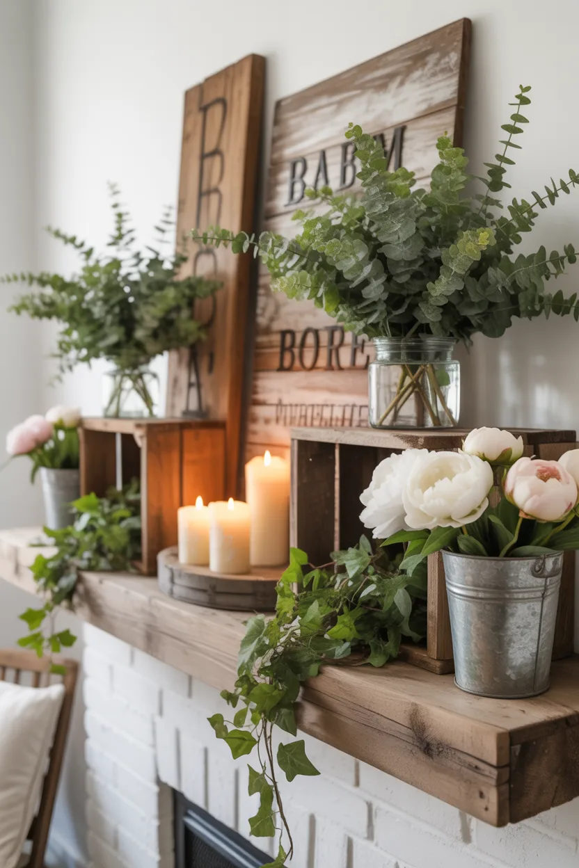 Spring Mantle Decor Ideas