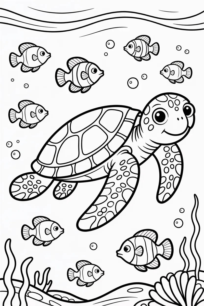 Sea Turtle Coloring Pages Free Printable