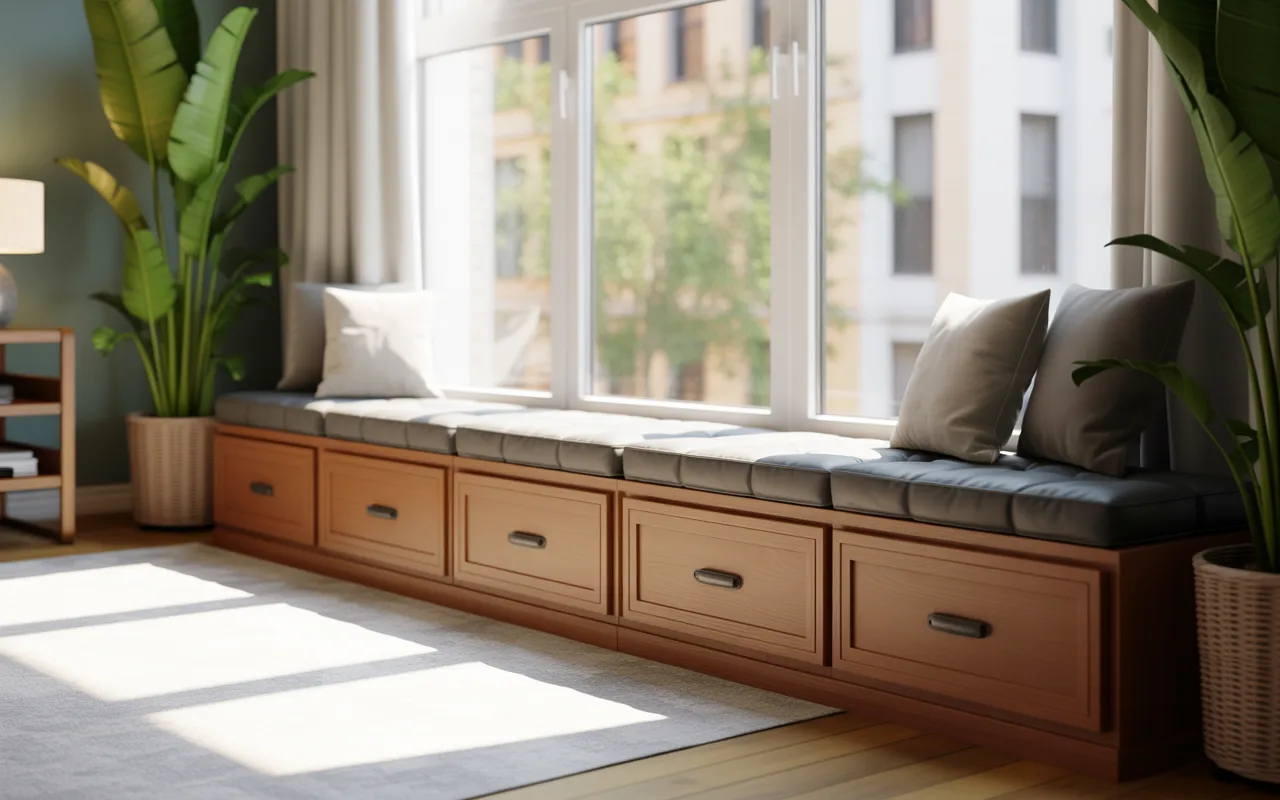 Extended Drawer Bench