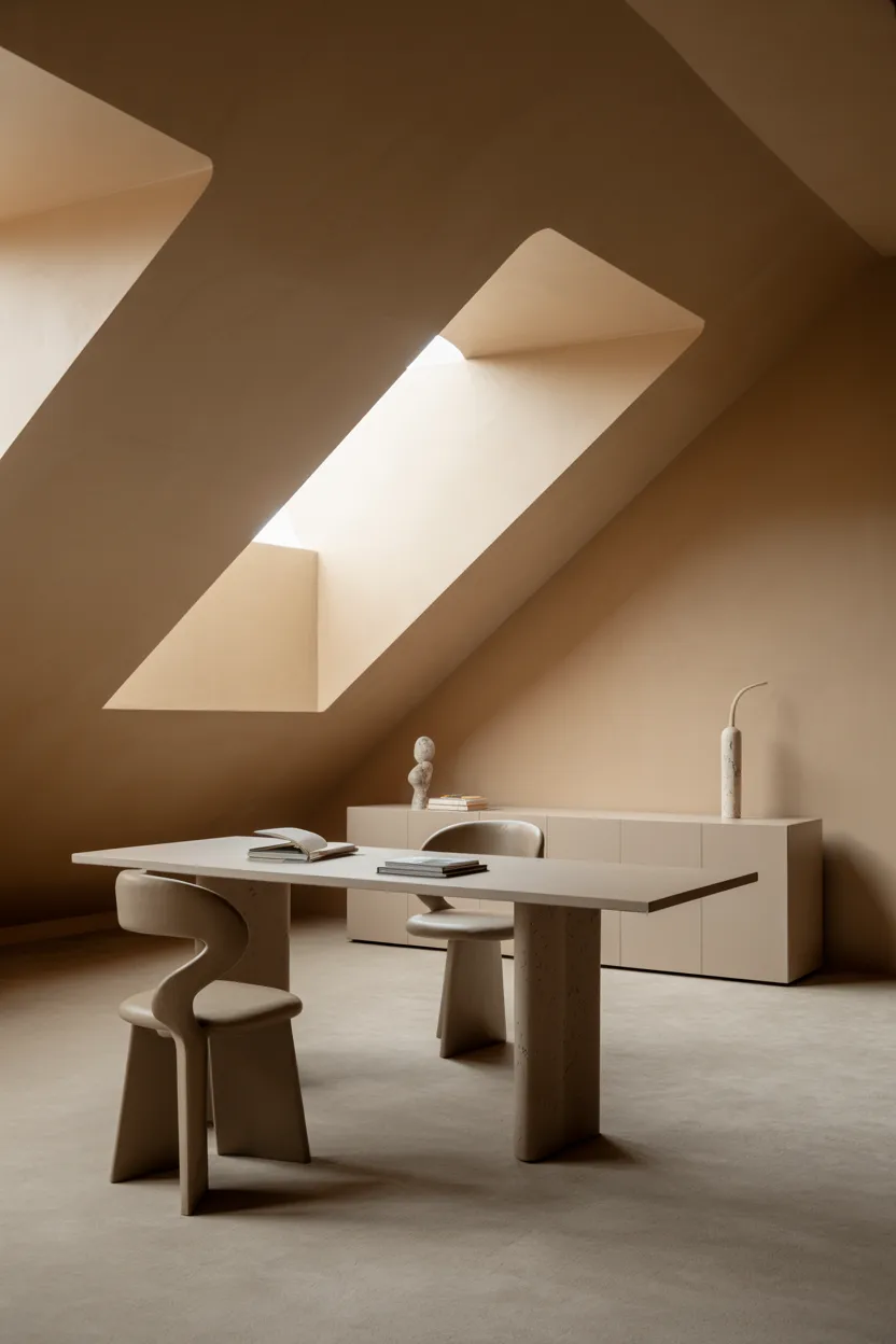 Attic Office Design Ideas
