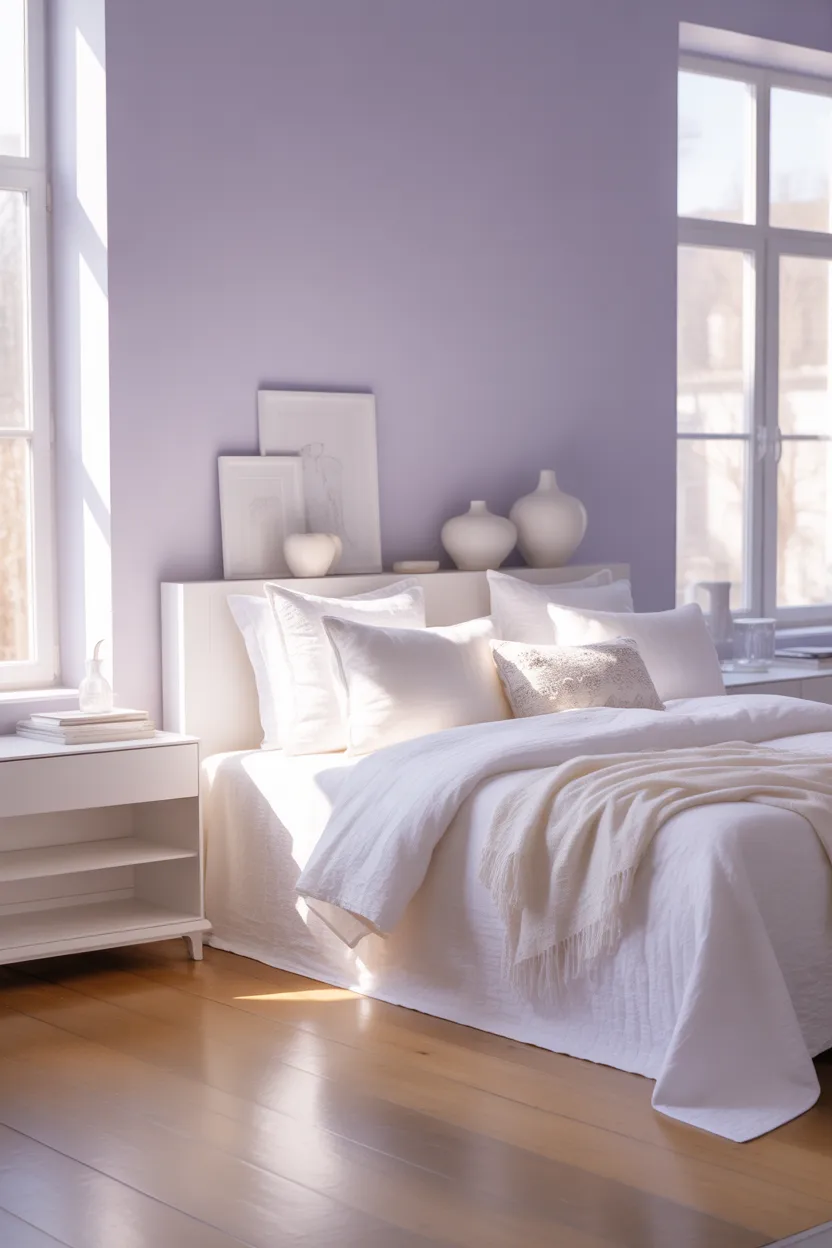 Purple Gray Bedroom Ideas