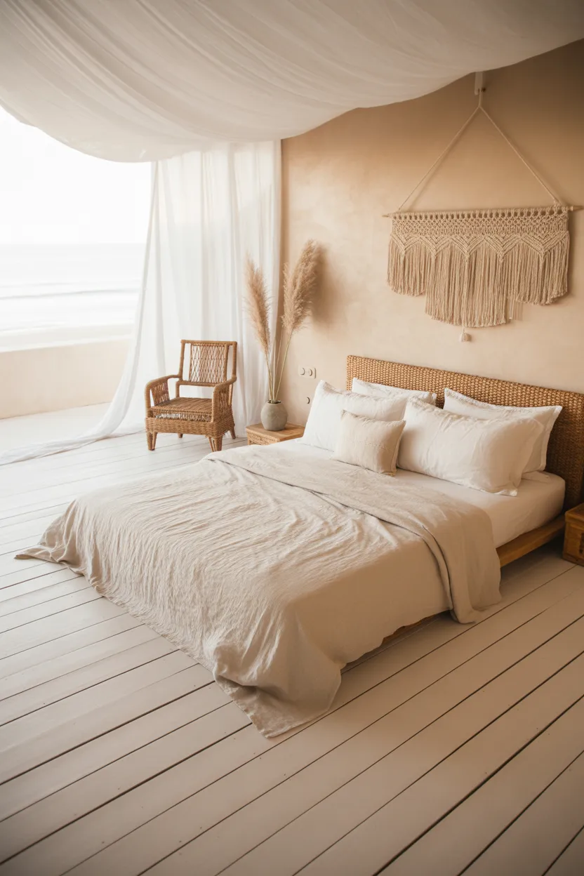 Coastal Boho Bedroom Decor