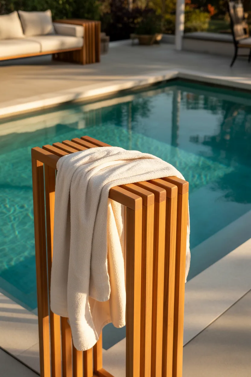 Pool Towel Rack Ideas