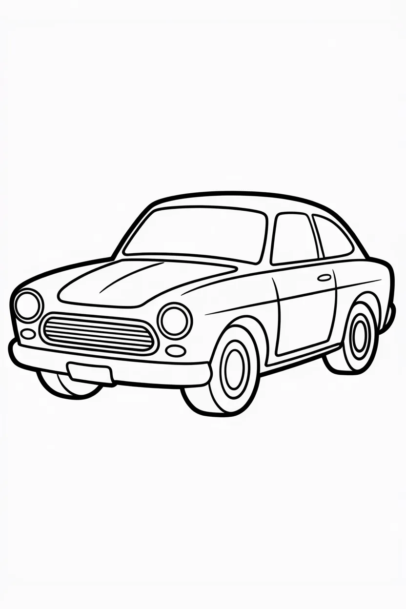 6 Car coloring pages free printable