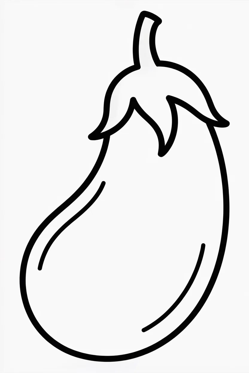 5 Brinjal coloring pages free printable