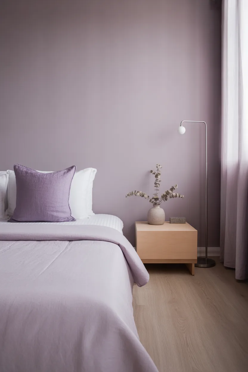Purple Gray Bedroom Ideas