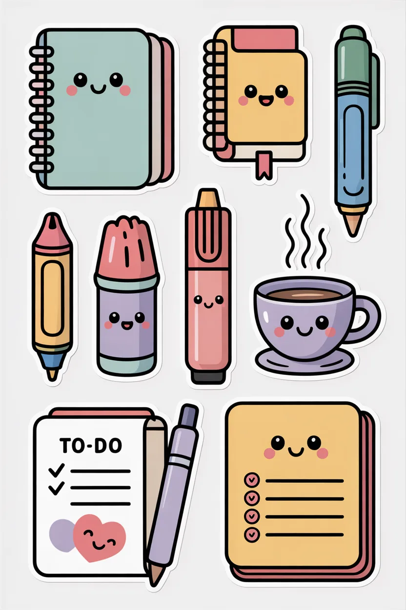 cute sticker sheets free printable