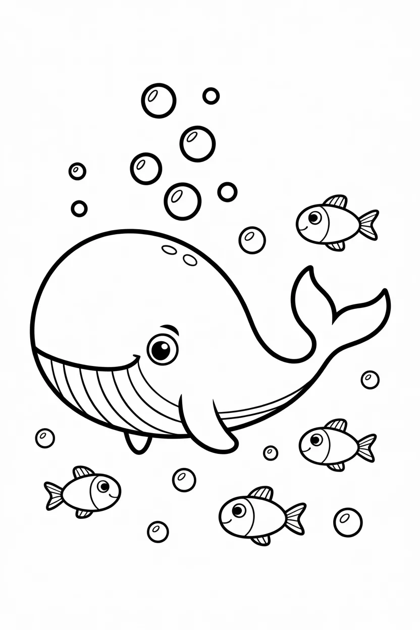 whale coloring pages free printable
