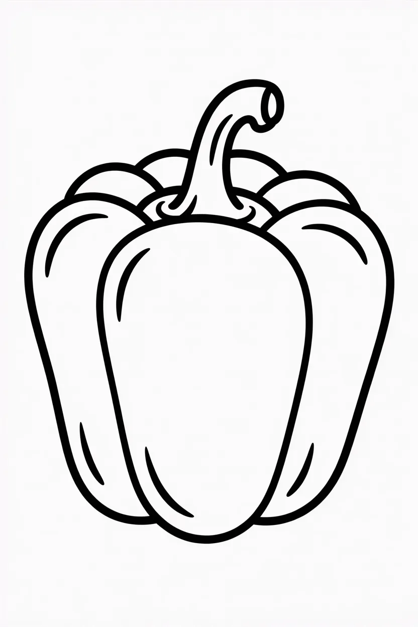 Capsicum coloring pages