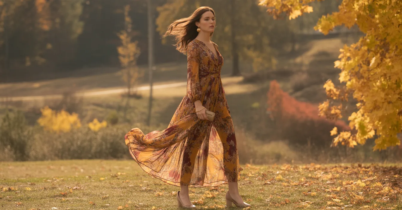 Floral Long Sleeve Maxi Dress