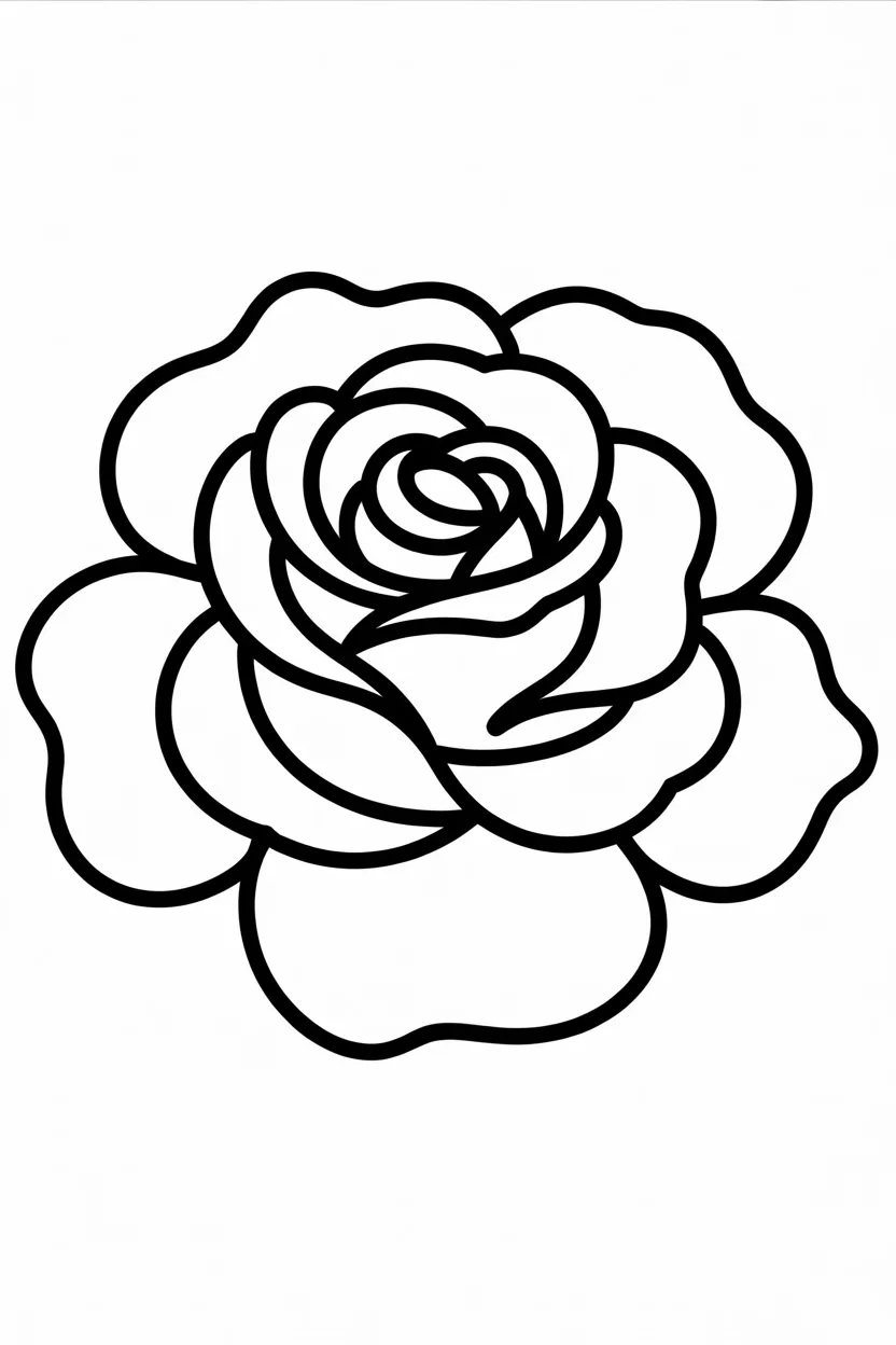Rose flowers coloring pages