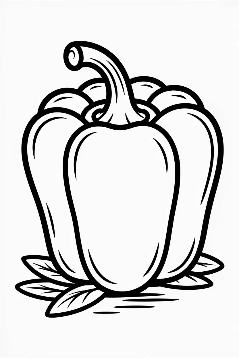 Capsicum coloring pages