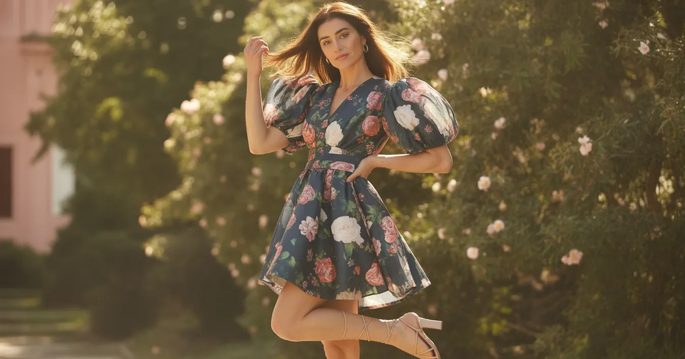 Floral Flair Mini Dress