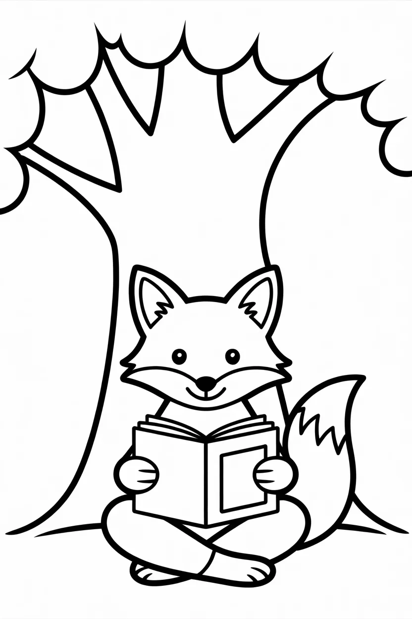 5 Fox coloring pages free printable