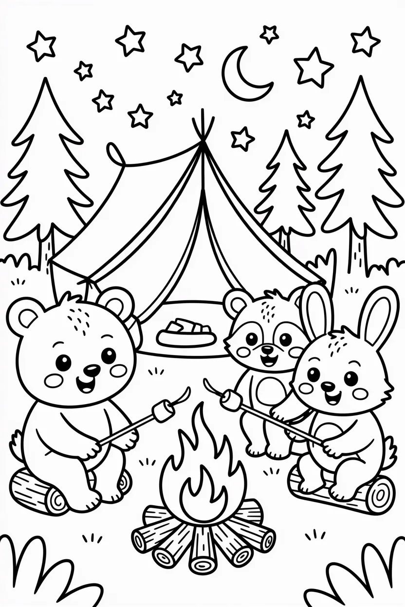 cute animals coloring pages free printable