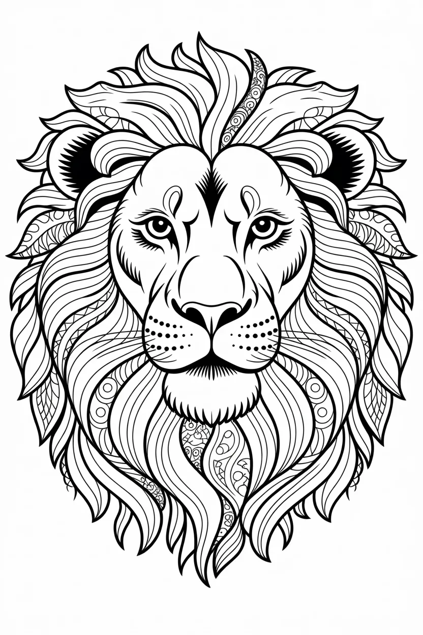 lion coloring pages free printable