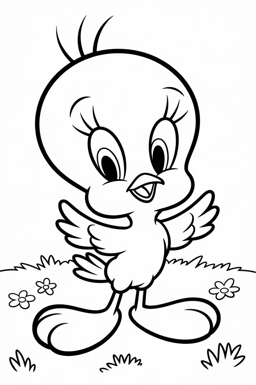 tweety coloring pages free printable