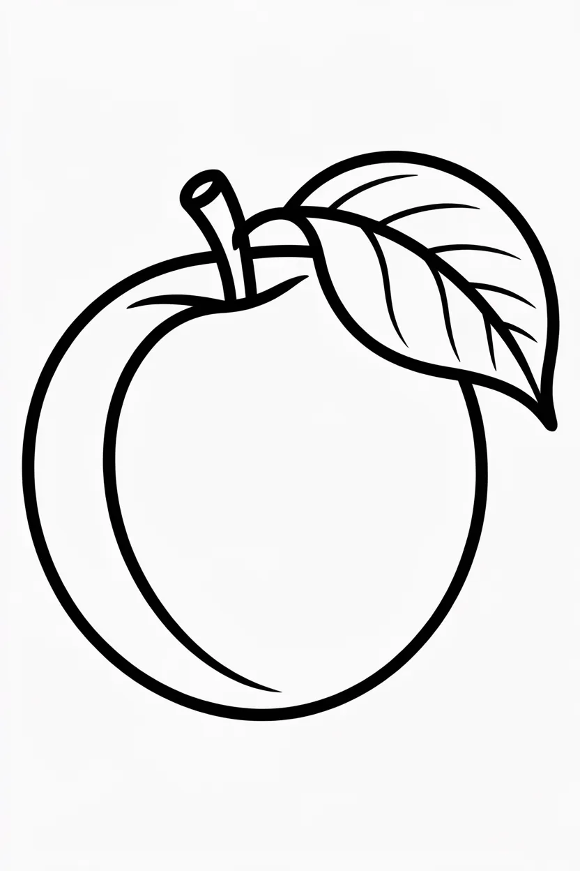 5 Apricot coloring pages free printable