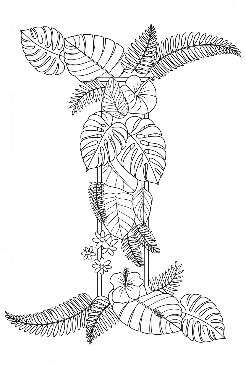 alphabet letter I coloring pages free printable