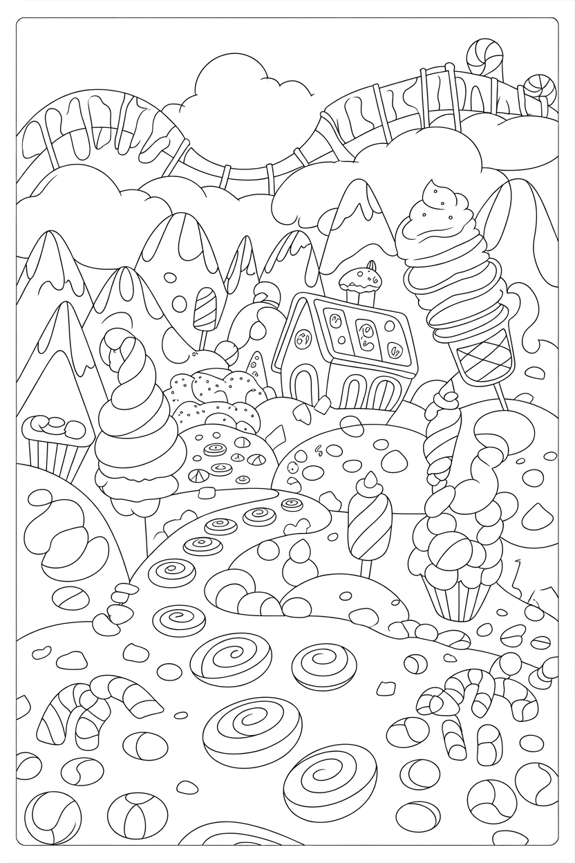 8 Candyland coloring pages free printable