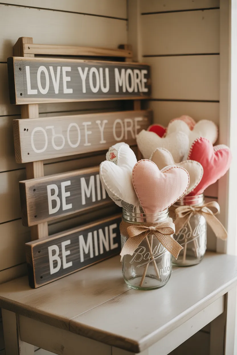 Farmhouse Valentine Decor Ideas