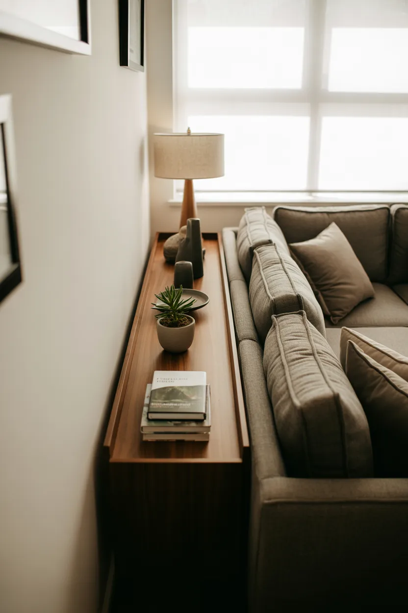 Sofa Table Ideas Behind Couch