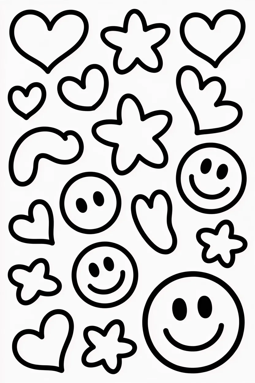doodle coloring pages free printable