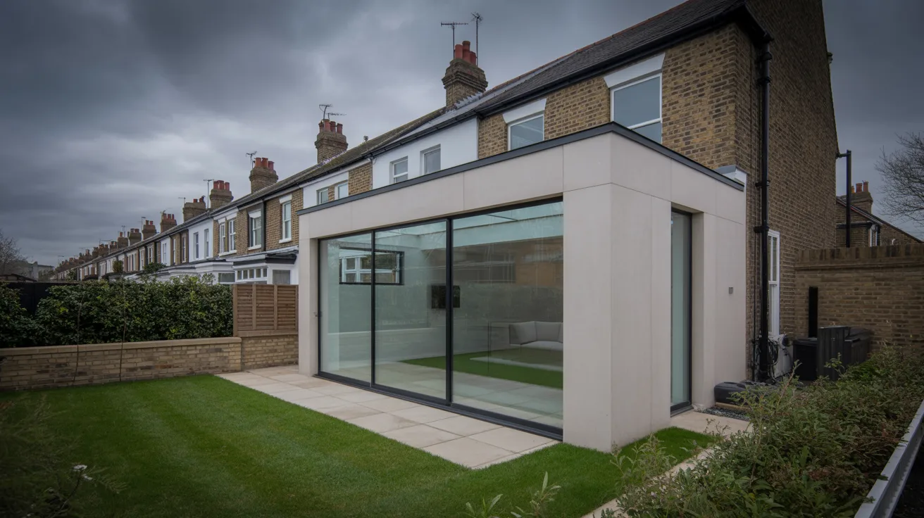 Construction site with steel reinforcement and materials, representing tariff impacts on UK building costs