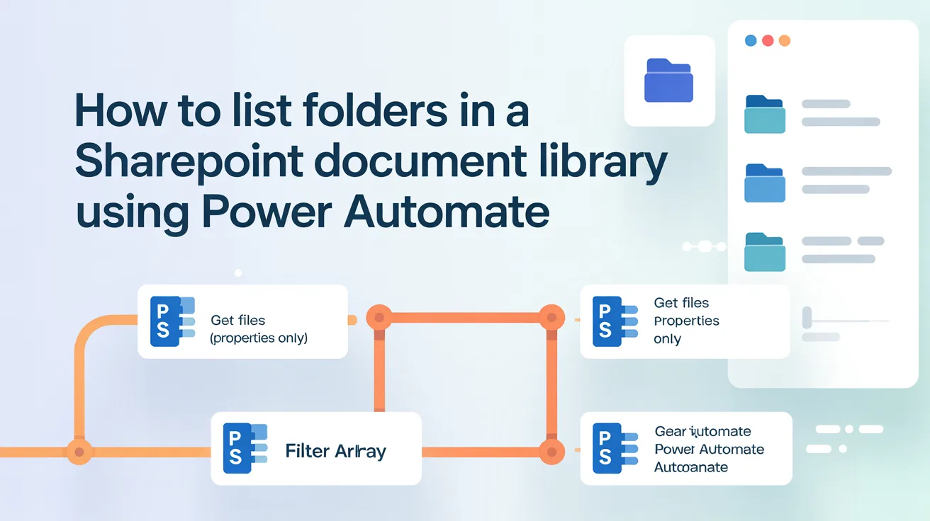 List Folders in SharePoint with Power Automate