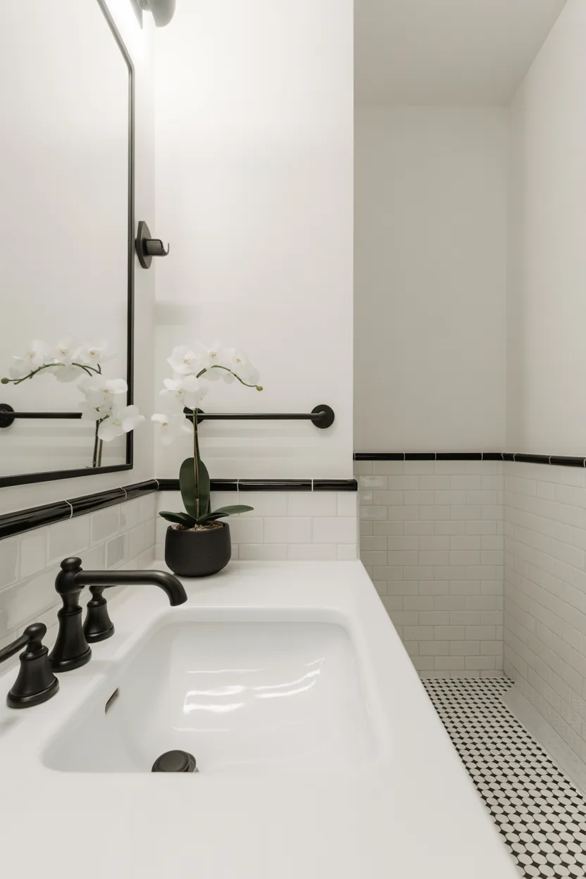 Black and White Bathroom Ideas