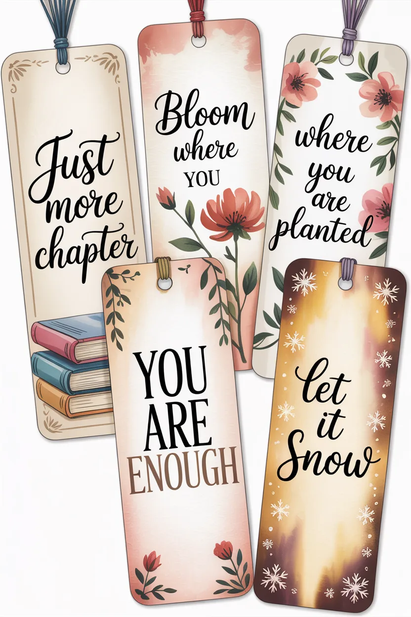 Cute bookmarks free printable