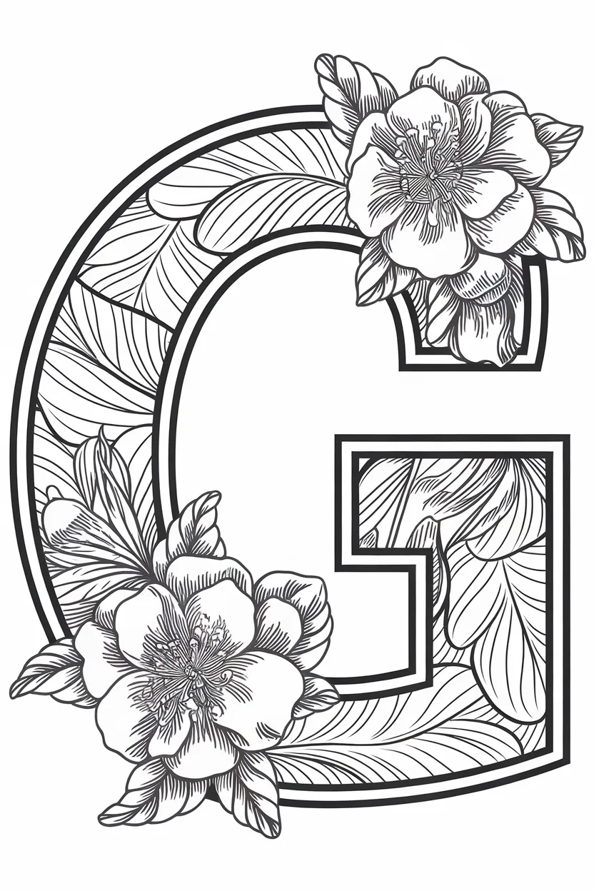 Alphabet Letter G Coloring Pages