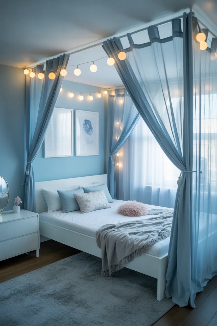 Cool Blue Teen Girl Bedroom Ideas