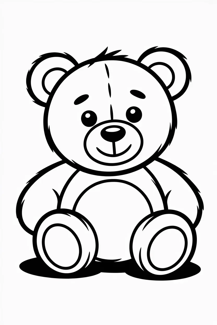 5 Teddy bear coloring pages free printable