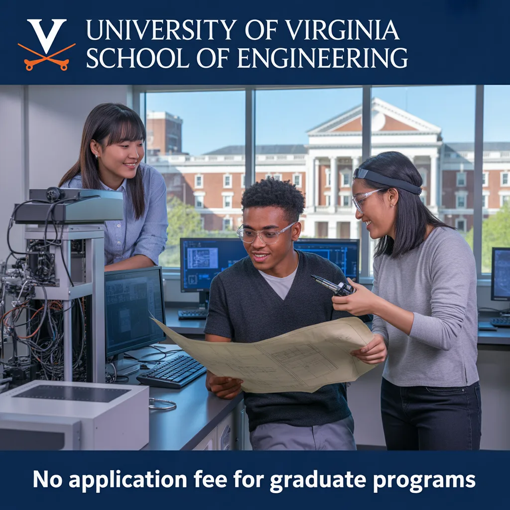 University of Virginia School of Engineering: No Application Fee for Graduate Programs